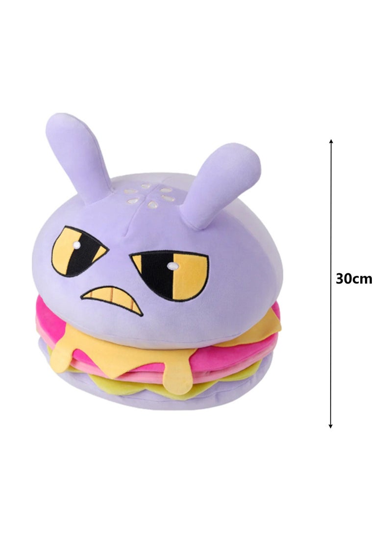 Magic Numbers Circus Plush Toy, Gift for TV Fans, Cute Plush Doll, Birthday Gift for Kids and Adults (Hamburger) - Image 2